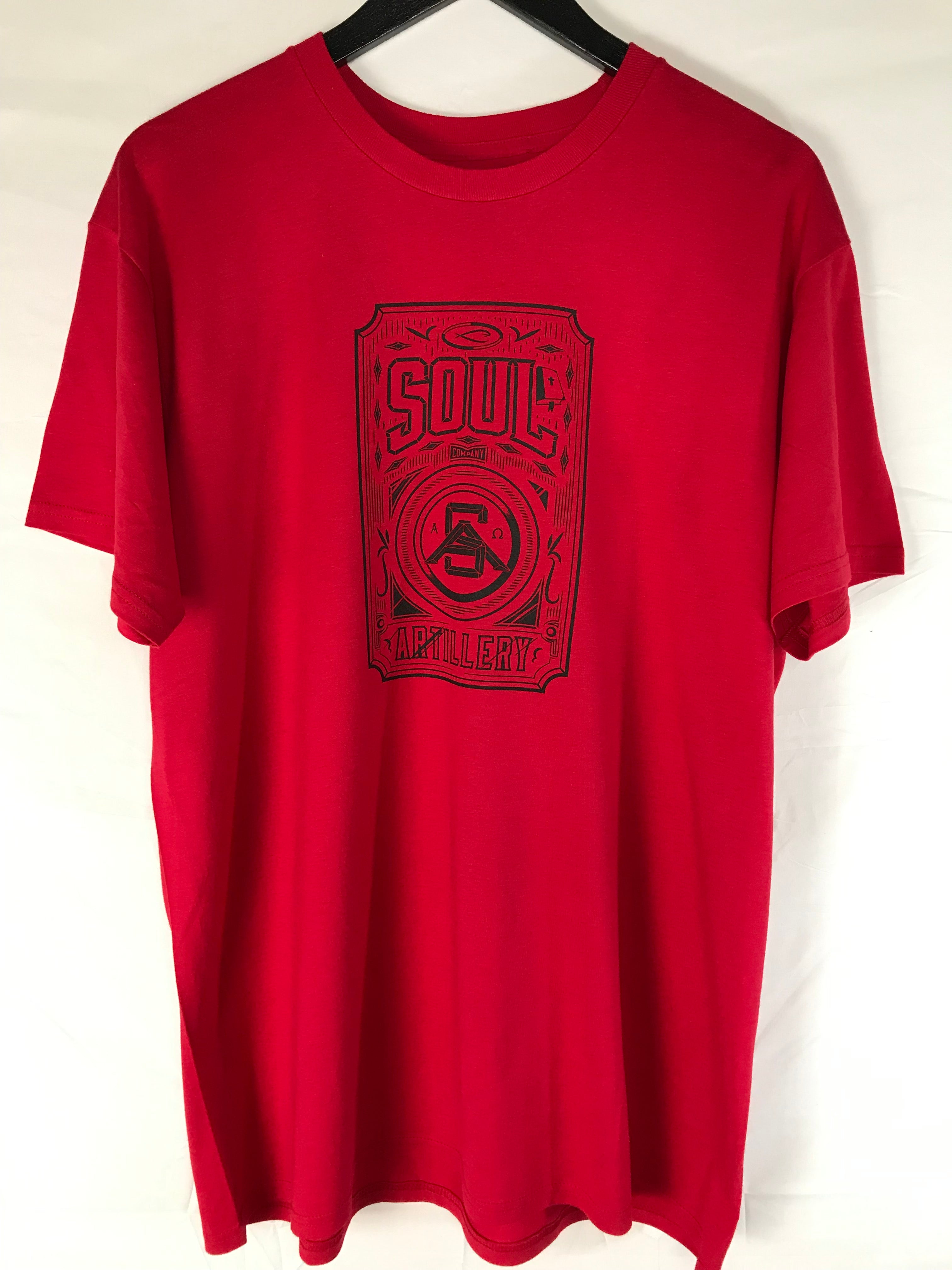 Black & Red Soul Artillery Soldier Tag Tee